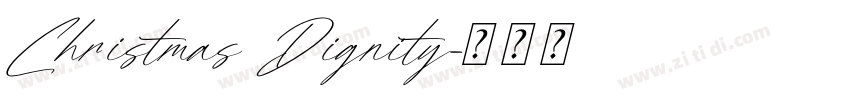 Christmas Dignity字体转换 Christmas Dignity字体转换